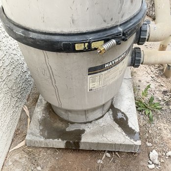 Excellent Pool Services - 3 weeks later I noticed the filter was still leaking, but from the bottom. - Pool & Hot Tub Service Near Me