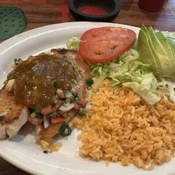 Mango salsa, tilapia