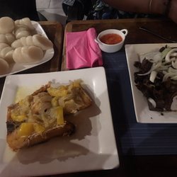 Kawele - Makayabu (Salted Fish) Ntaba (Goat Meat) and Chikwange (Manioc)