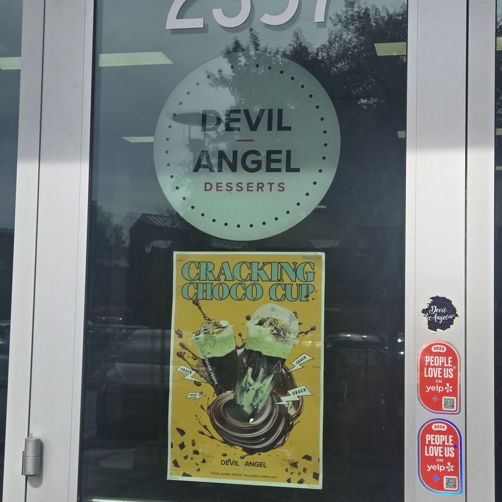 Devil & Angel Desserts - Entrance to Walnut Creek location. - Ice Cream & Frozen Yogurt Near Me - Walnut Creek, California Devil & Angel Desserts - Entrance to Walnut Creek location. - Ice Cream & Frozen Yogurt Near Me - Walnut Creek, California