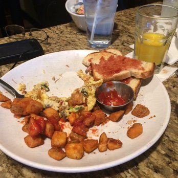 Baker's Crust - My neighbors dry omelette. He ate it because he was hungry. - Breakfast & Brunch Near Me - Chesapeake, Virginia