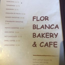 Beverage menu Beverage menu