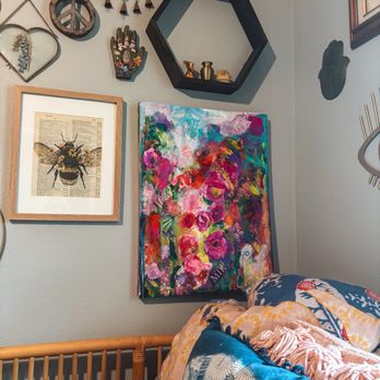 Clermont Cafe - This colorful canvas is the artwork I purchased at The Clermont Cafe! I'm obsessed! - Diners Near Me - Clermont, Florida