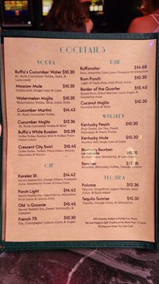 Menu photo 4 Buffa's Bar & Restaurant New Orleans, LA