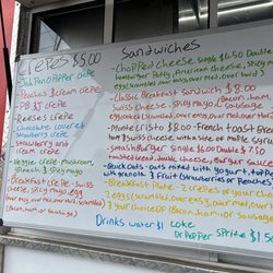 Street Car Crepes - Menus