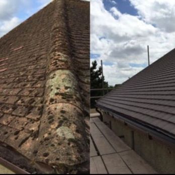 HomeCrown Roofing - Here's how everything looked befor Bill's guys did their magic and after. We think it turned out great. - Roofing Near Me