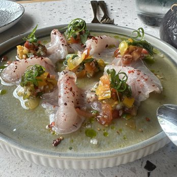 Olili - Kanpachi Crudo - Desserts Near Me - Honolulu, Hawaii