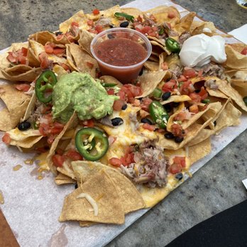 Ballpark Village - Pulled Pork Nachos platter - Sports Bars Near Me - St. Louis, Missouri