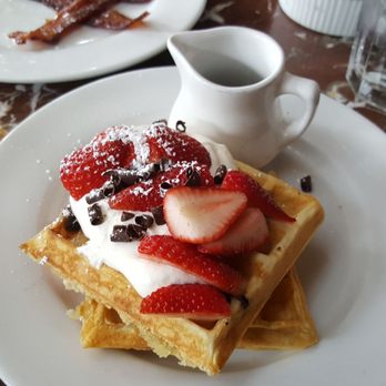 Julienne - Bittersweet Chocolate Chip Waffles - New American Near Me - San Marino, California Julienne - Bittersweet Chocolate Chip Waffles - New American Near Me - San Marino, California