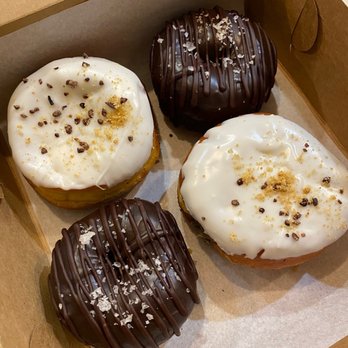 Beacon Doughnuts - Chocolate chip cookie dough & double chocolate sea salt - Donuts Near Me - Chicago, Illinois Beacon Doughnuts - Chocolate chip cookie dough & double chocolate sea salt - Donuts Near Me - Chicago, Illinois