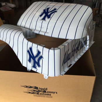 Liquid Lenny's Customs - Custom painted New York Yankees golf cart body by Liquid Lenny's Customs - Golf Cart Dealers Near Me - Oldsmar, Florida