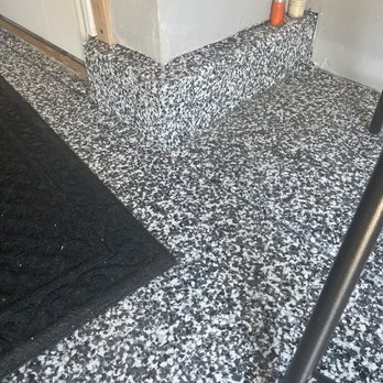 Superior Epoxy Flooring - Epoxy flooring all the way up to the mud sills. - Flooring Near Me - Redlands, California