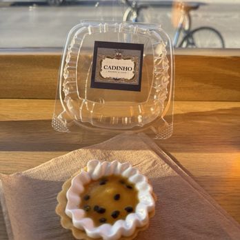 Cadinho Bakery and Cafe - Passion fruit pastry, not my favorite just because the whipped egg whites. The smell was too strong for me to enjoy. - Bakeries Near Me - Chicago, Illinois