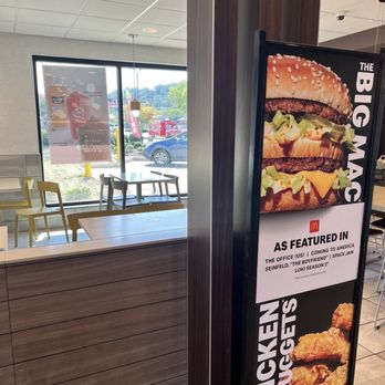 McDonald's - a sign in a fast food restaurant - Burgers Near Me - Birmingham, Alabama McDonald's - a sign in a fast food restaurant - Burgers Near Me - Birmingham, Alabama