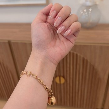 Panda's Nail & Spa - Chrome over beige color - Nail Salons Near Me - Garden Grove, California Panda's Nail & Spa - Chrome over beige color - Nail Salons Near Me - Garden Grove, California