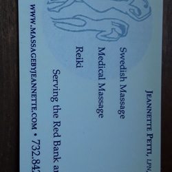 Jeannette Petti, LPN,CMT - Logo and business card