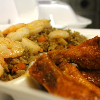 A-Town Wings - Hot wings with shrimp fried rice - Chicken Wings Near Me - Atlanta, Georgia