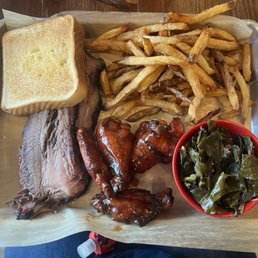 2 meat combo with smoked wings and brisket 2 meat combo with smoked wings and brisket