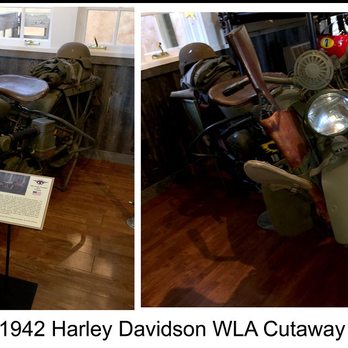 Moto Talbott Collection - "1942 Harley Cut-Away, used for training mechanics during WWII." - Museums Near Me - El Monte, California Moto Talbott Collection - "1942 Harley Cut-Away, used for training mechanics during WWII." - Museums Near Me - El Monte, California
