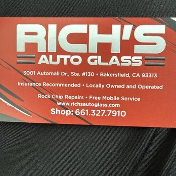 Rich's Auto Glass - Business card - Windshield Installation & Repair Near Me - Bakersfield, California Rich's Auto Glass - Business card - Windshield Installation & Repair Near Me - Bakersfield, California