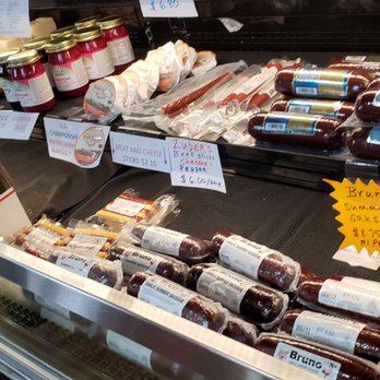 Bavaria Sausage - That's the venison summer sausage in a New Game cheese shop. - Specialty Food Near Me - Fitchburg, Wisconsin Bavaria Sausage - That's the venison summer sausage in a New Game cheese shop. - Specialty Food Near Me - Fitchburg, Wisconsin