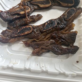 Jireh Hawaiian BBQ - This was the kalbi ribs I got. Where's the meat? - Hawaiian Near Me - Los Alamitos, California Jireh Hawaiian BBQ - This was the kalbi ribs I got. Where's the meat? - Hawaiian Near Me - Los Alamitos, California