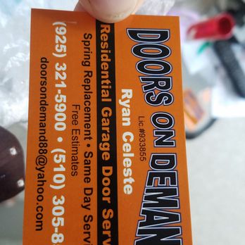 Doors On Demand - Business Card - Garage Door Services Near Me - Fremont, California