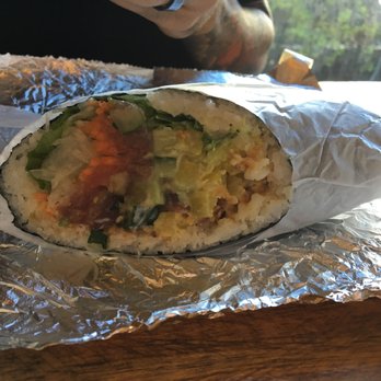 Up Roll Cafe - Honolulu - 1/2 of the Ahi Sushi Burrito! - Sushi Bars Near Me - Honolulu, Hawaii Up Roll Cafe - Honolulu - 1/2 of the Ahi Sushi Burrito! - Sushi Bars Near Me - Honolulu, Hawaii