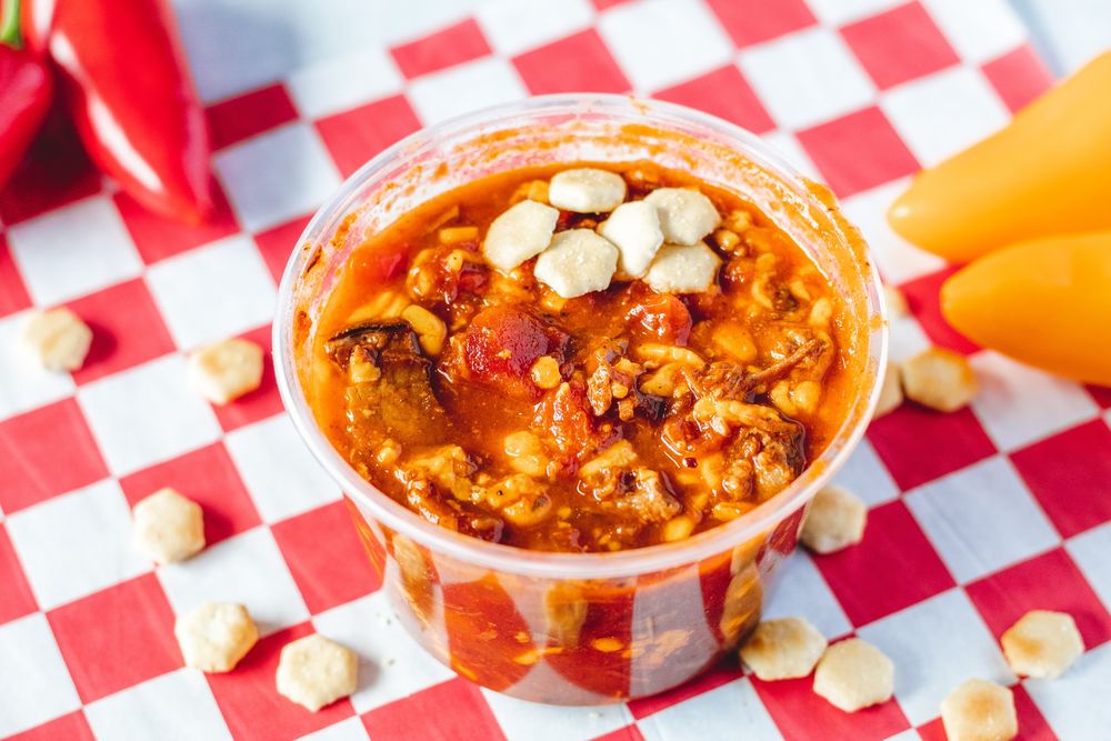 Food from Rudy's Smokehouse