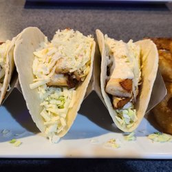 Whiskey Bent Bar & Grill - Mahi-mahi Tacos and onion rings were good.