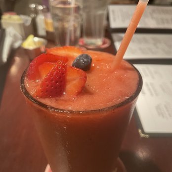 Pappadeaux Seafood Kitchen - Non alcoholic strawberry daiquiri - Seafood Near Me - Houston, Texas Pappadeaux Seafood Kitchen - Non alcoholic strawberry daiquiri - Seafood Near Me - Houston, Texas