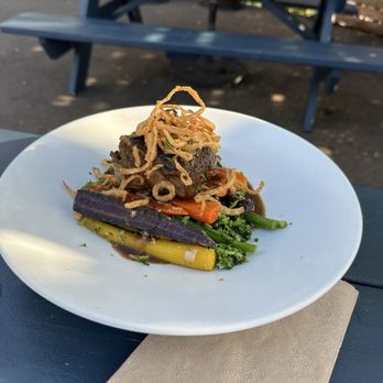 Bay Hill Tavern - Short rib plate with just veggies - American Near Me - San Diego, California