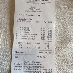 Gaststätte im Kurhaus