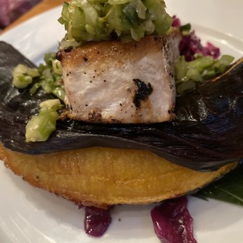 Palo Santo - Grilled swordfish: wow! - Latin American Near Me - Brooklyn, New York