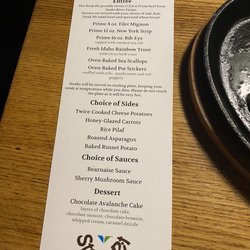 Steak Pit - Menu