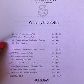 Sebastiani Vineyards & Winery - Wine menu - Wine Tasting Room Near Me - Sonoma, California Sebastiani Vineyards & Winery - Wine menu - Wine Tasting Room Near Me - Sonoma, California
