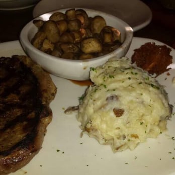 Outback Steakhouse - Ribeye, mashed potato and mushroom - Steakhouses Near Me - Burbank, California