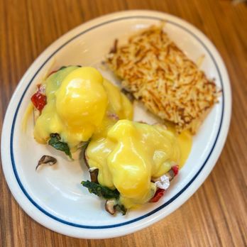 IHOP - a plate of eggs benedicts and hash browns - Breakfast & Brunch Near Me - Edmonton, Alberta
