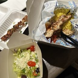 Chicken Souvlaki Plate