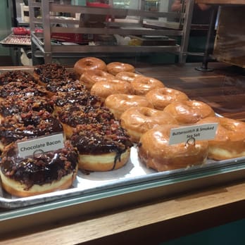 Destination Donuts - Chocolate bacon and butterscotch with smoked sea salt - Donuts Near Me - Columbus, Ohio Destination Donuts - Chocolate bacon and butterscotch with smoked sea salt - Donuts Near Me - Columbus, Ohio