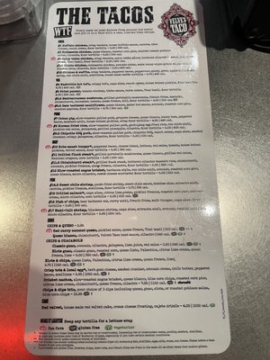 Menu photo 1 Velvet Taco Tulsa, OK