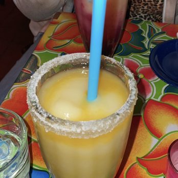 La Palapa - A hibiscus margarita and a Passion fruit margarita - Breakfast & Brunch Near Me - New York, New York