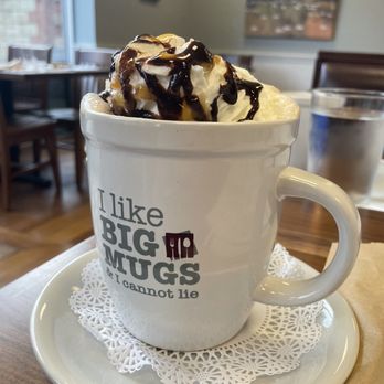 The Turning Point - Cherry Hill - a cup of hot chocolate with whipped cream and chocolate sauce - Breakfast & Brunch Near Me - Cherry Hill, New Jersey The Turning Point - Cherry Hill - a cup of hot chocolate with whipped cream and chocolate sauce - Breakfast & Brunch Near Me - Cherry Hill, New Jersey