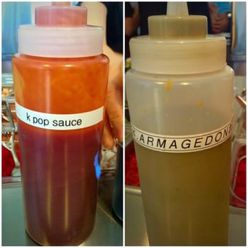 Pokenoya - Two of their spicy sauces - Seafood Near Me - Irvine, California