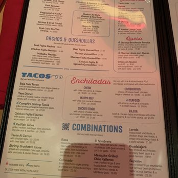 Pappasito's Cantina - Menu - Tex-Mex Near Me - Richardson, Texas