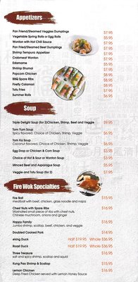 Menu photo 8 Firewok POTOMAC, MD