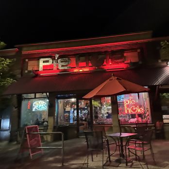 Pie Hole - the outside of a restaurant at night - Pizza Near Me - Missoula, Montana