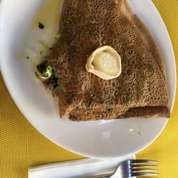 La Gourmandise - The crepe with goat cheese (last on the menu)