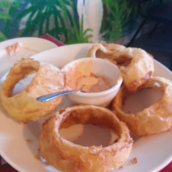 La Pines Cafe - Homemade onion rings! The dipping sauce was amazing too! - Breakfast & Brunch Near Me - Slidell, Louisiana