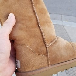 Down Town Cleaners - Given the location of the tear, it's as good as anyone could have gotten it. Thanks!